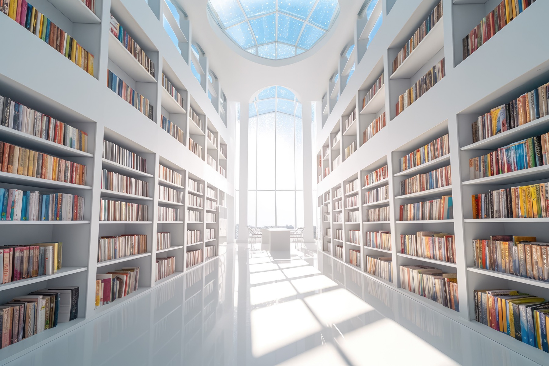 Bright research library representing UX Research OS